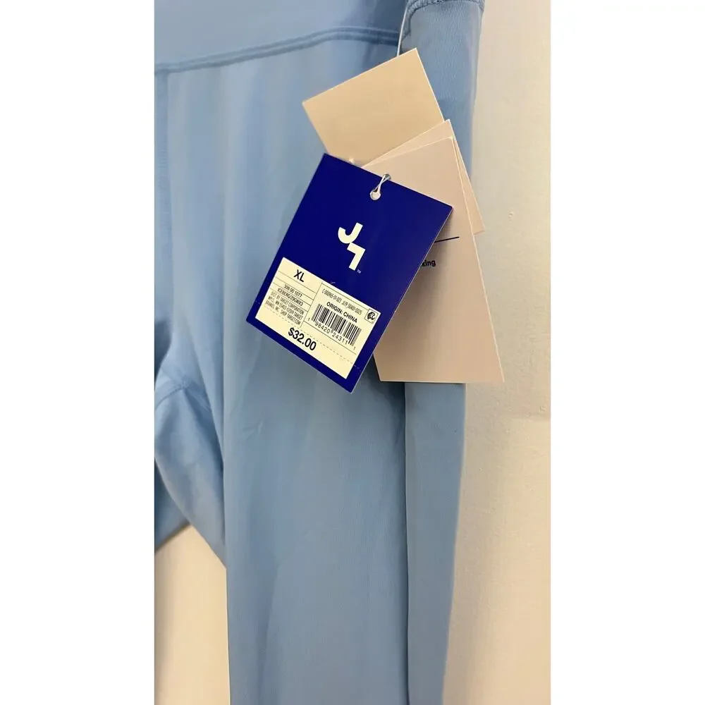 JoyLab Leggings Women Extra Large Blue Scalloped High Waist Moisture Wicking - Picture 4 of 6
